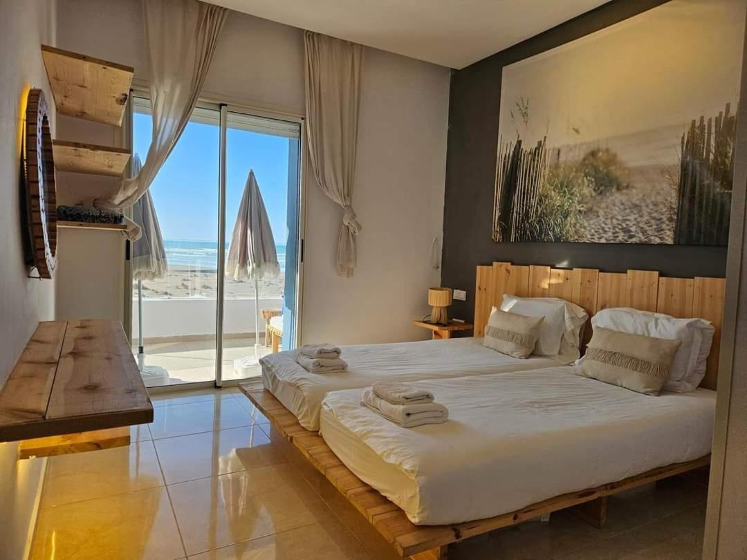 Sidi Rahal Blue View, Beachfront Wide Seaview With Pool Exterior foto